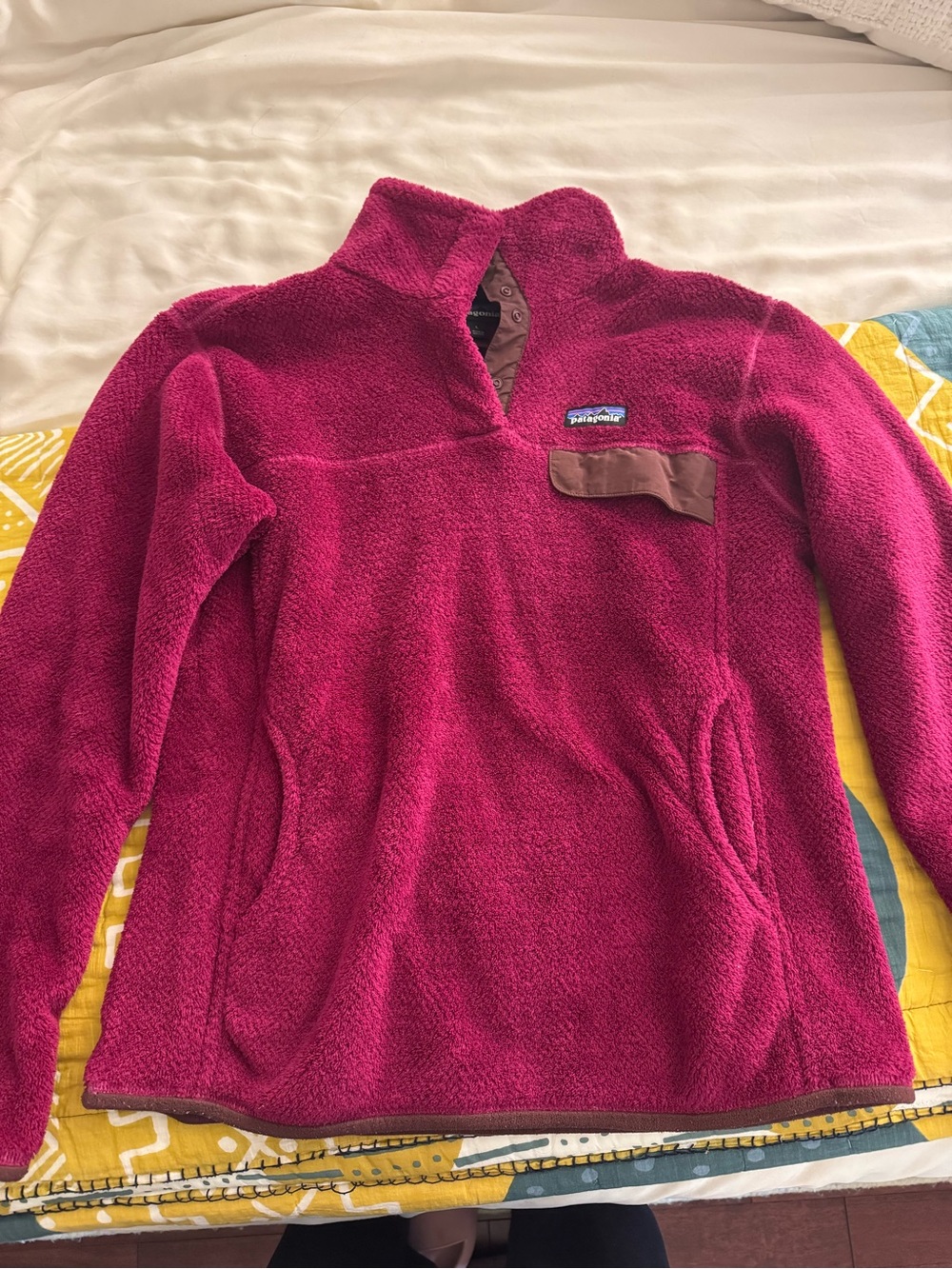 Patagonia Women's Magenta Snap-Front Fleece Pullover